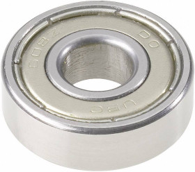 Łożysko kulkowe zwykłe serii 600 UBC Bearing 627 2Z Średnica zewnętrzna 22 mm Prędkość obrotowa 30000 U/min