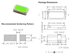 LED-ALS-3014PG-01950-120 520nm