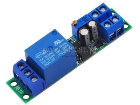 Moduł przekaźnika 12V opóźniacz załączenia 0-60s