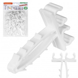 Uchwyt kablowy podwójny szybki montaż do kabli okrągłych (6-9mm) APP-02/2 100szt.