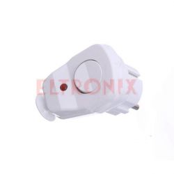 WTYK SIECIOWY Z WYŁĄCZNIKIEM Z NEONÓWKĄ BIAŁY