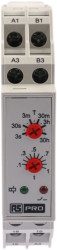 Timer Relay Szyna DIN 24V ac SPDT 1-stykowy RS PRO SPCO 0.3 s → 30h jednofunkcyjny