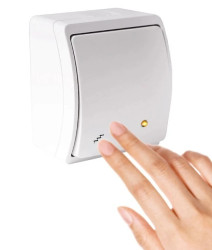 VIPLAST KOALA Łącznik Schodowy Podświetlany Hermetyczny Biały