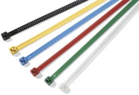 Cable tie, releasable, PA, (L x W) 196 x 4.8 mm, bundle-Ø 2 to 50 mm, natural, -40 to 85 °C, 115-00008