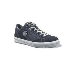 TROPHY S1P SRC Blue canvas/suede shoe