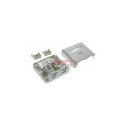 Gniazdo abon.komp.x1 8p8c kat.6 RJ45 x2 cat.6