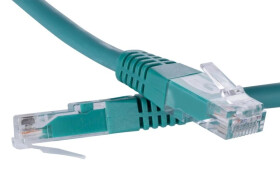 Kabel krosowy patchcord securityNET UTP kat.6 zielony 1,5m LSZH PC-6UTPLSZH-GN1.5
