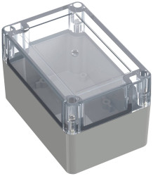 TRU COMPONENTS TC-10860648 Obudowa uniwersalna 120 x 80 x 75.20 poliwęglan szary błyszczący 1 szt.