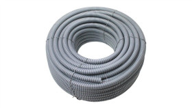 Rura Karbowana Z Pilotem 25Mm Szary Pvc Pil/50 M/320N 25/19 Peszel 50Mb...