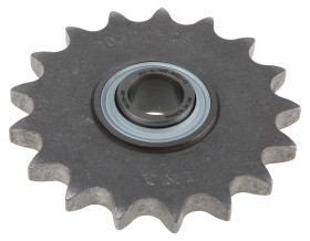 Koło łańcuchowe drabinkowe, 17 zębów, Równoległy, śr otworu: 16.2mm, śr toczna: 5/8cal, Stal