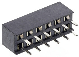 Gniazdo PCB 12 -pinowe 2 -rzędowe raster: 2mm Listwa z gniazdami Proste Przewlekany