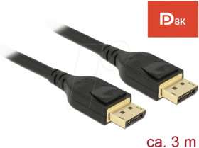 85661 DisplayPort 1.4 male cable &gt; DisplayPort male connector 8K 60 Hz