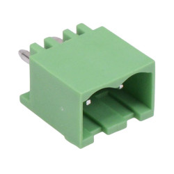 2-Way 5.00mm Vertical PCB Header Closed Ends 15A 300V