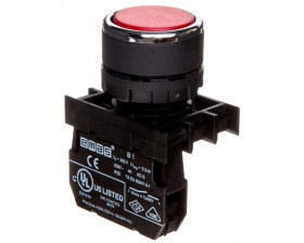 Przycisk sterowniczy kryty, niestabilny, 1NO, czerwony T0-B100DK
