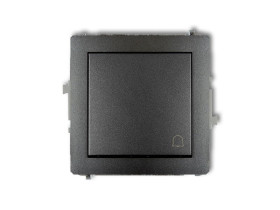 DECO Wyłącznik zwierny przycisk grafitowy 11DWP-4 KARLIK