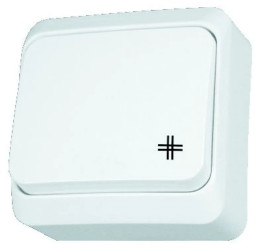 Prima Łącznik krzyżowy 10AX IP20 biały WDE001070