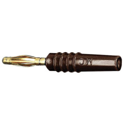 St&#xE4;ubli 222618-27 SLS205-L straight blade plug 2mm brown with spring fins