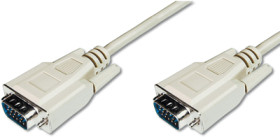 Monitor connection line, 1.8 m, HD-D-SUB plug, 15 pole to HD-D-SUB plug, 15 pole, AK-310100-018-E