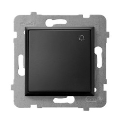 ARIA Łącznik zwierny dzwonek czarny metalik ŁP-6U/m/33