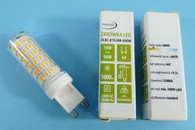 G-9 230V 74xSMD 3014 360° 10,0W WW 1000l