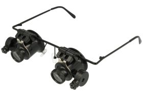 Lupa; z podświetleniem; A-M-623; x20; czarny