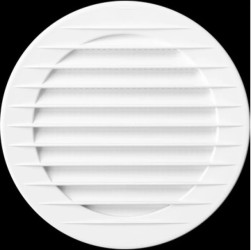 Kratka okrągła z siatką biały 100 /typ T30/ 02-146