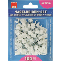 Max Hauri 139710 Cable Clip Set 1 piece Organise Your Cables Efficiently
