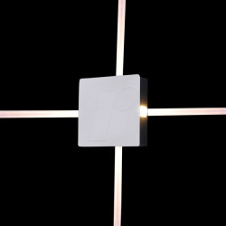 8209 LED wall light, 4 W, 440 lm, 3000 K, square, white, IP65