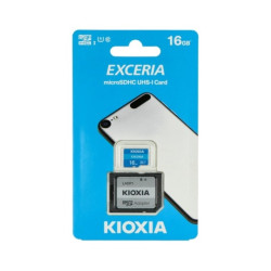 Karta pamięci Kioxia Exceria microSD 16GB 100MB/s M203 UHS-I U1 Klasa 10 z adapterem