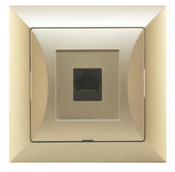 OPAL Gniazdo komputerowe RJ45 kat.6 krone LSA+ metalizowany piaskowy GTP - 12Op/6