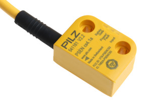 Bezdotykowy wyłącznik bezpieczeństwa, 24 V DC, IP67, IP6K, IP9K, 26,4 x 37 x 18 mm, Kategoria 4 (EN ISO 13849-1), Pilz