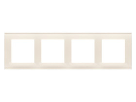 SIMON 55 Ramka 4 poczwórna Nature szkło mrożone kremowe TRN4/171 KONTAKT SIMON