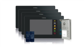 Wideodomofon 4-Rodzinny Vidos Duo 4 X M1021b / S1104a
