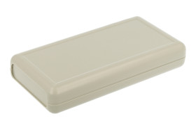 Obudowa; do przyrządów; ręczna; G939G; ABS; 135mm; 70mm; 24mm; jasnoszary; z koszykiem na baterie; RoHS; Gainta; 1 panel czołowy