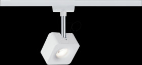 95511 URail LED rail spotlight Cube, 589.1 lm, 8 W, 4000 K, black/chro