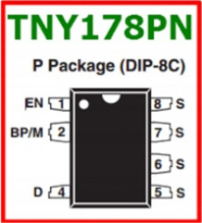 TNY178PN UKLAD SCALONY DIP07 (295C)