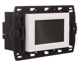 Termostat elektroniczny biały do zabudowy, programowany tygodniowo 1C.51.9.003.0007