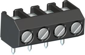 PCB terminal, 2 pole, pitch 5 mm, AWG 22-14, 17 A, screw connection, gray, 20871012