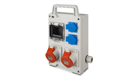 Rozdzielnica Budowlana Przenośna Rs-P 4-Moduły 2X2p+Z, 2X16a/5P, Ip44 Bez...