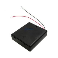 koszyk baterii R03(AAA) x4szt z pokrywką i włącznikiem