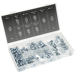 APA 29103 Lubricating Nipple Assortment Galvanised Steel Angled Options