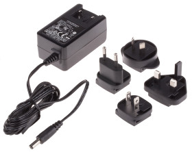 Adapter AC/DC Uwy 9V dc Iwy 2.66A Złącze 2,1 x 5,5 x 12 mm, biegun dodatni w środku 24W typ wtyczki: Australia,