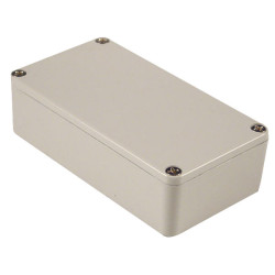 Hammond 1590BLG Aluminium &#x27;Stomp Box&#x27; Enclosure Grey (112 x 60 x 31mm)