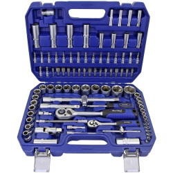 BlueSpot Tools 1579 1/2in &amp; 1/4in Metric Socket Set, 94 Piece