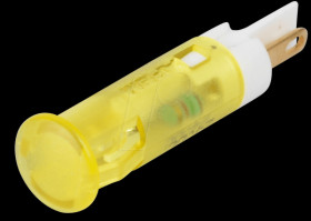 QS61XXY24 Indicator LED, 24 V DC, 6 mm, FASTON, yellow