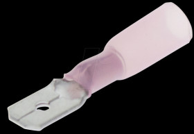 F615638HS Female disconnects with shrinking tube