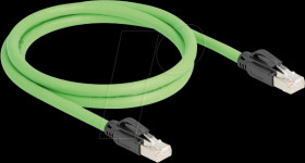 80889 Cat.6a patch cable, SF/UTP, PUR (TPU), 1 m, green