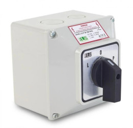 Łącznik krzywkowy L-0-P 40A 3P w obudowie IP65 / LW40 L-0-P 3P OB