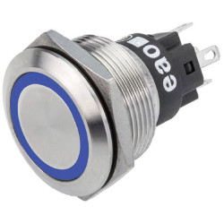 EAO 82-6651.2124 EAO Series82 82-6651.2124 22mm Illum Button MainSilver Blue 24V