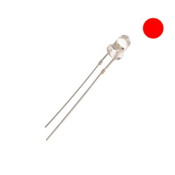 DIODA LED 3mm CZERWONA 12V